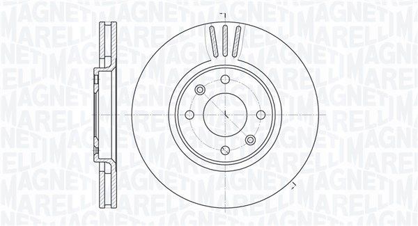 MAGNETI MARELLI stabdžių diskas 361302040472